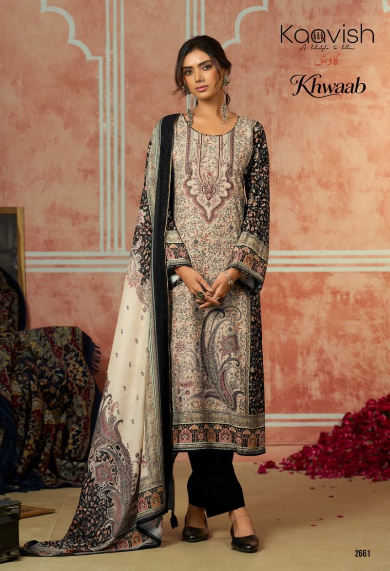 Khwaab By Kaavish Viscose Pashmina Dress Materials 